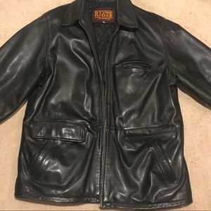 Genuine leather vintage jacket